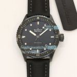 Swiss Replica Blancpain Fifty Fathoms Bathyscaphe In Black Ceramic Watch Black Dial 